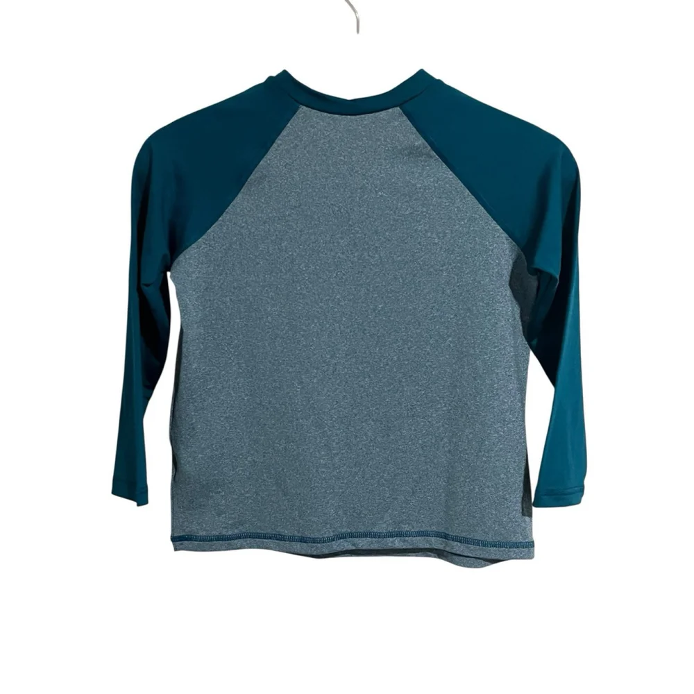 Art Class Boys Swim Shirt Teal Long Sleeve Size M 8 Plus